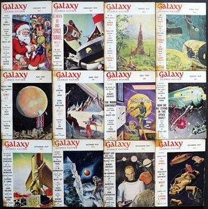 Galaxy Science Fiction: 1957 (COMPLETE) by Kris Neville, Frederik Pohl, Damon Knight, Clifford D. Simak, Robert Sheckley, Fritz Leiber, Jim Harmon, Po