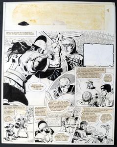Olac The Gladiator: The Black Barbarian art by Ruggero Giovannini