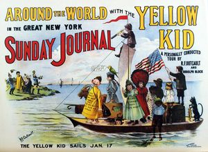 Around the World with the Yellow Kid art by R F Outcault