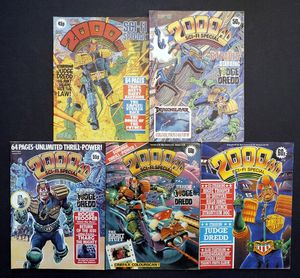 2000 AD Sci-Fi Specials (5 issues) by John Wagner, Alan Grant, Pat Mills, Grant Morrison, Mark Millar, Ian Edginton, Alan Moore