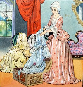 The Donkey Skin: Choosing A Dress art by Jesus Blasco