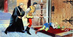 The Dancing Princesses: Asleep on the Job art by Jesus Blasco