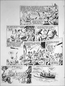 Fall Guy - Sword Juggling (TWO pages) art by Jim Baikie
