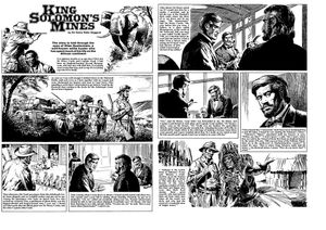 King Solomon's Mines Pages 1 and 2 (two pages) art by Bill Baker