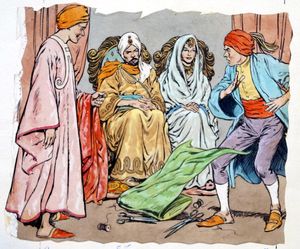 The Tailor Prince - Green Silk art by Jesus Blasco