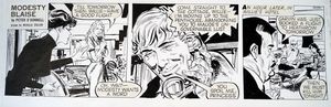 Modesty Blaise daily strip 6431 art by Neville Colvin