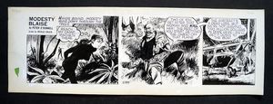 Modesty Blaise Daily Strip #5789 art by Neville Colvin