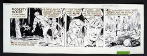 Modesty Blaise Daily Strip #6509A art by Neville Colvin
