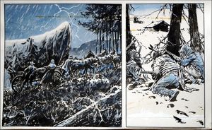 Wagon Westward: Through The Storm art by Jesus Blasco