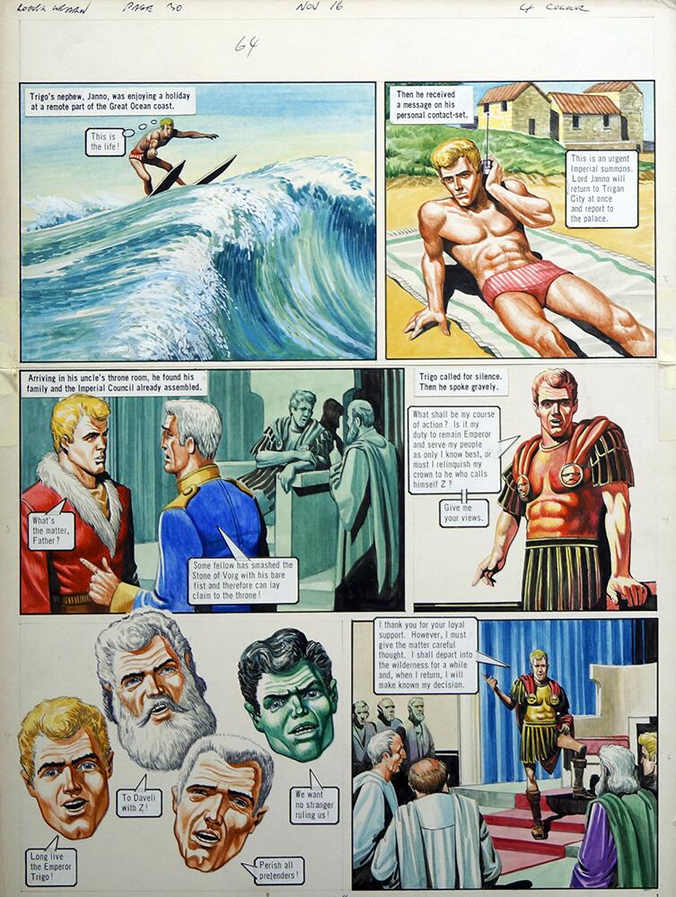 Left Hand Page art by Philip Corke