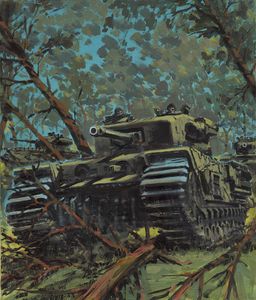 War Picture Library cover  'Tanks' art by Graham Coton