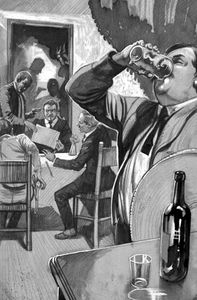 The Mexican Revolution - Death of Obregon art by Gerry Embleton