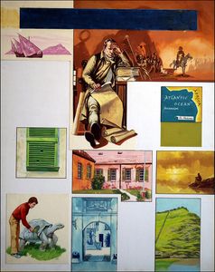 Island Scrapbook - St. Helena art by Gerry Embleton