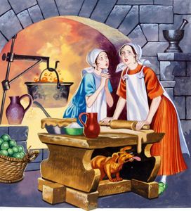 Three Soldiers: Two Cooks art by Ron Embleton