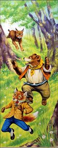 The Chase Is On art by Henry Fox