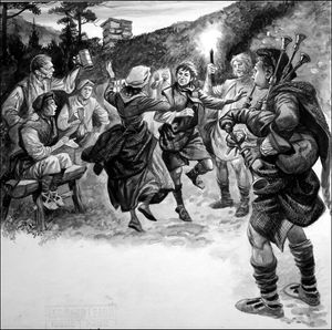 A Day In The Life Of A Young Drover art by Peter Jackson