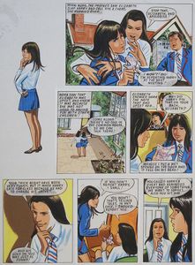 Enid Blyton's The Naughtiest Girl in the School: The Apology (THREE pages) art by Tony Higham