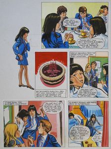Enid Blyton's The Naughtiest Girl in the School: The Fraud Exposed (THREE pages) art by Tony Higham