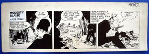 Modesty Blaise Daily Strip #1330 art by Jim Holdaway