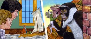 Gulliver's Travels: Voyage to Brobdingnag - Sailing art by Richard Hook