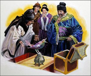 The Emperor and the Nightingale - An Astonishing Gift art by Andrew Howat