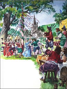 Dance Around the Maypole art by Peter Jackson