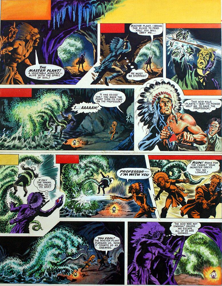 Blackbow: The Green Horror art by Frank Humphris