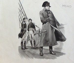 Bonaparte in Exile art by Peter Jackson