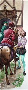Shakespeare Before he was Famous art by Peter Jackson