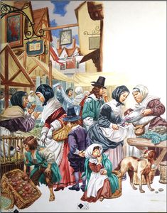 Life At The Market art by Peter Jackson