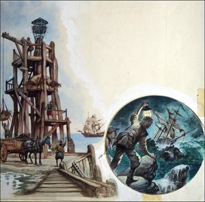 Lighthouses and Wreckers art by Peter Jackson