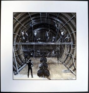 Tunnelling art by Bill Lacey