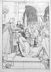 King Charlemagne art by Robert Wilson Matthews