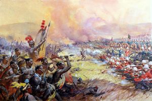 The Battle of Ulundi art by James E McConnell