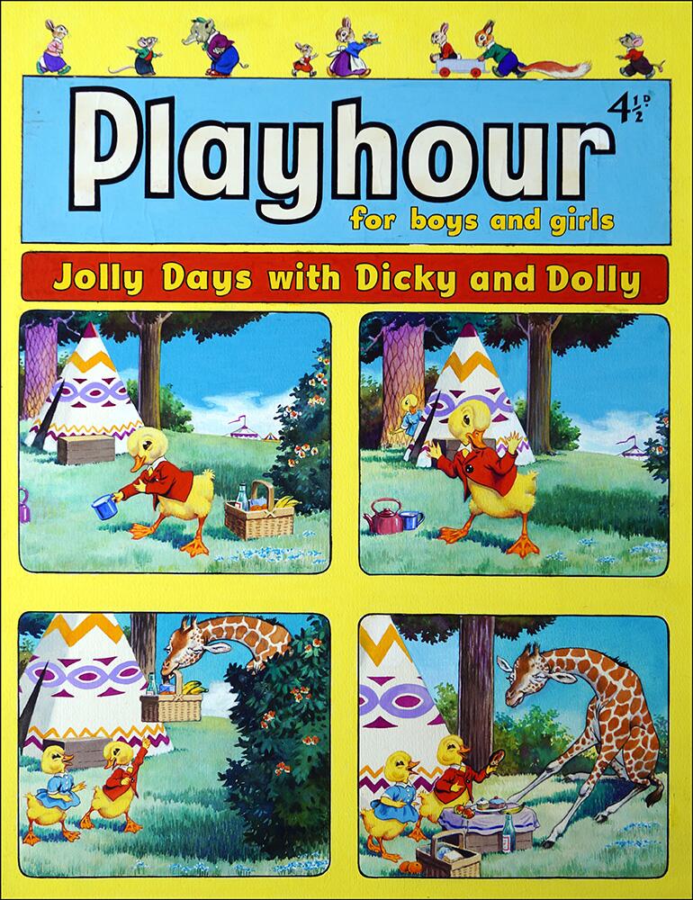 Dicky and Dolly Go Camping art by Harold McCready