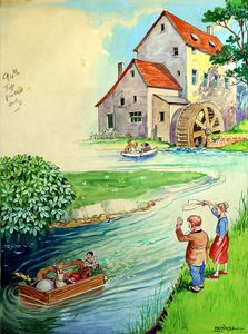 The Borrowers - Windmill art by Philip Mendoza