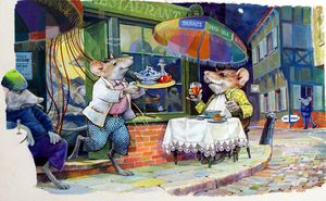 An Evening At The Restaurant art by Philip Mendoza