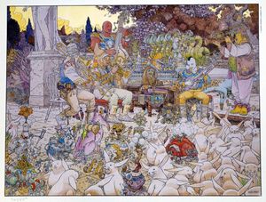 The Street 3 art by Moebius (Jean Giraud) and Geof Darrow