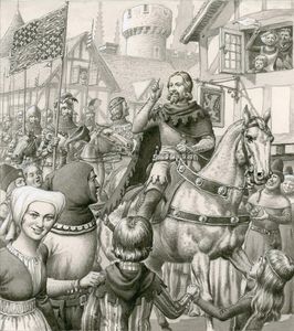 King Edward III art by Patrick Nicolle