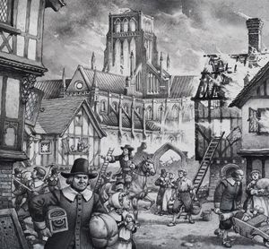 The Great Fire Of London art by Patrick Nicolle