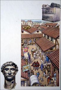 Everyday Life in Roman London art by Patrick Nicolle