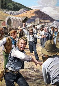 The California Gold Rush art by Roger Payne