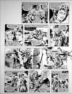 Robin of Sherwood: Danger Robin Danger (TWO pages) art by Mike Noble