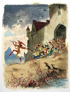 The Pied Piper of Hamelin 4 art by Richard O Rose