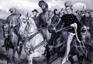 Famous Sayings: Chaucer art by Paul Rainer