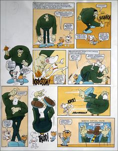 Danger Mouse - Fiendish Funnies (TWO pages) art by Arthur Ranson