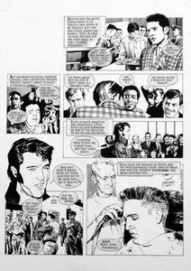 Elvis Presley His Story in Pictures 8 art by Arthur Ranson