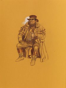 Pickwick Papers - Mr Pickwick Aglow art by Ron Embleton
