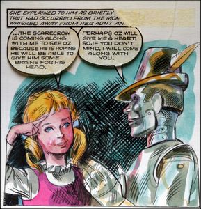Wizard of Oz - Dorothy Meets the Tin Man art by Giorgio Trevisan