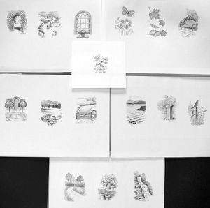 Death Is Nothing At All - Set of 16 illustrations art by Paul Saunders